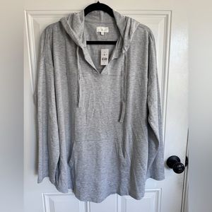 Lou & Grey light pullover with hood.